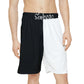 Black striped shorts