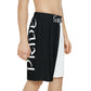 Black striped shorts